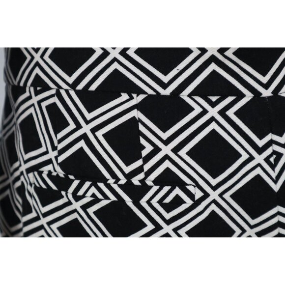 J. Crew Women's Black & White Geometric Print Cotton Shorts Size Small - Picture 5 of 13